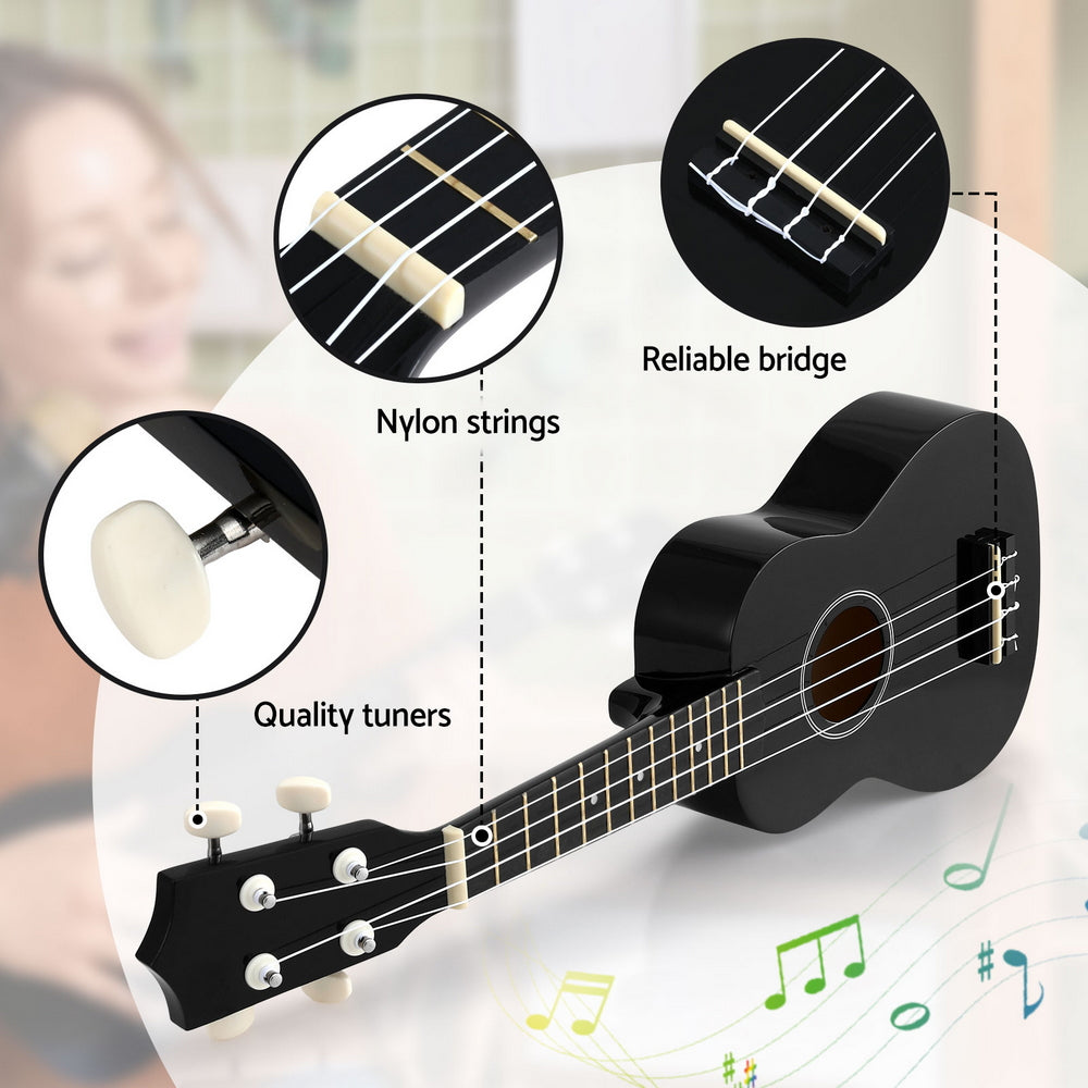Alpha 21-Inch Basswood Beginner Ukulele - Natural
