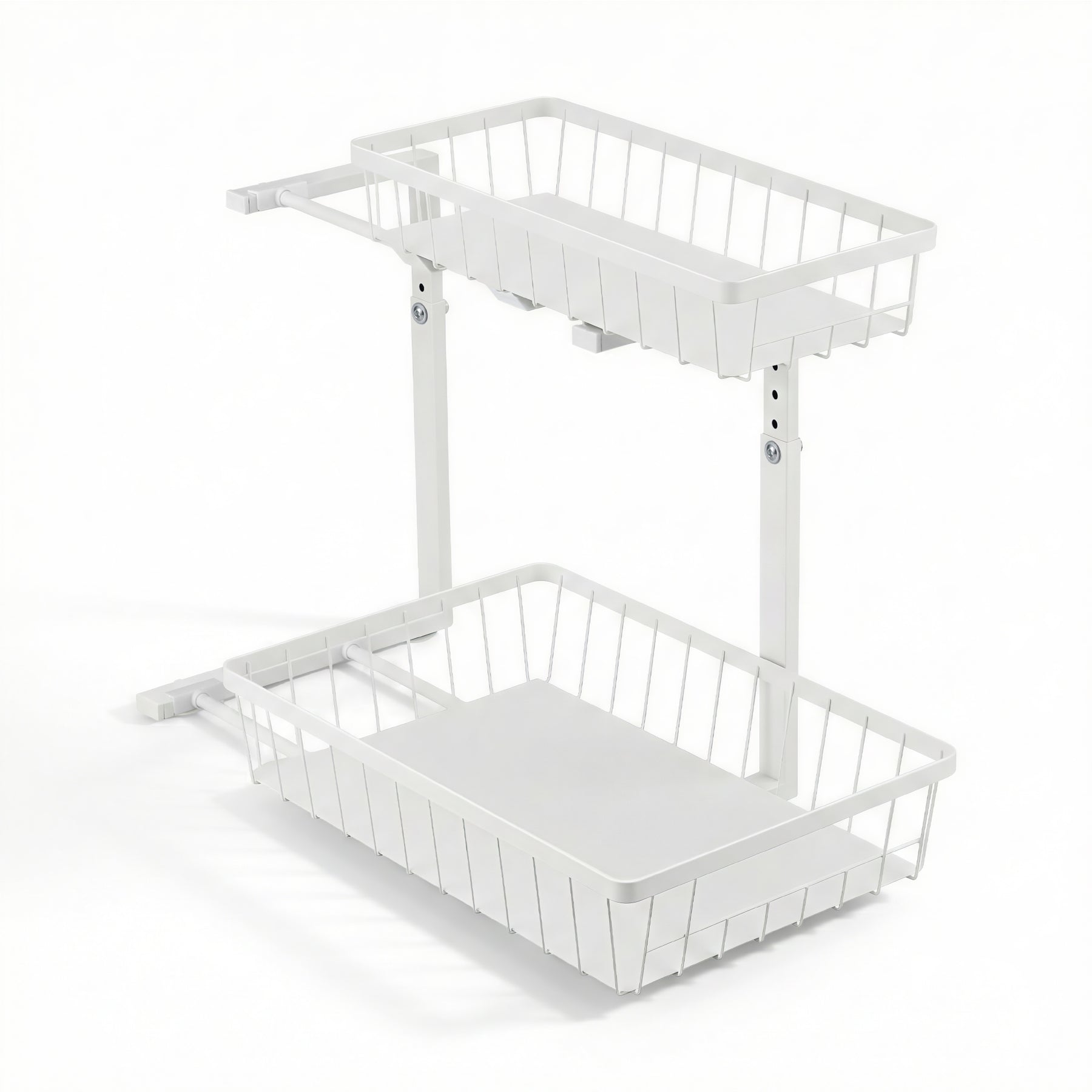 Artiss Adjustable Under Sink Organiser with 2 Slide Out Drawers Kitchen Bathroom Storage