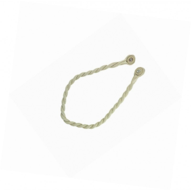Magnetic Weaved Rope Tieback Beige 750mm - Stylish Curtain Holder Made in Italy - SuperSaverAU - view 1