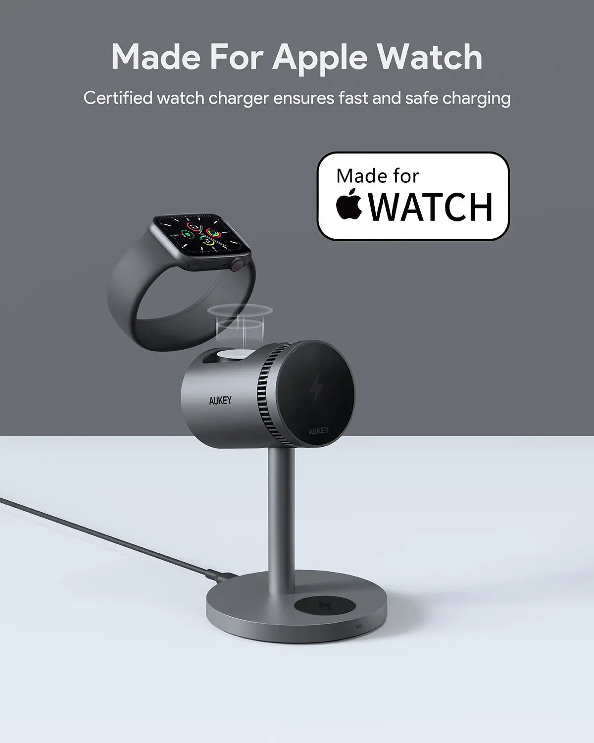 Aukey 3-in-1 Pro Magnetic Wireless Charging Station - Active Cooling - SuperSaverAU - view 7