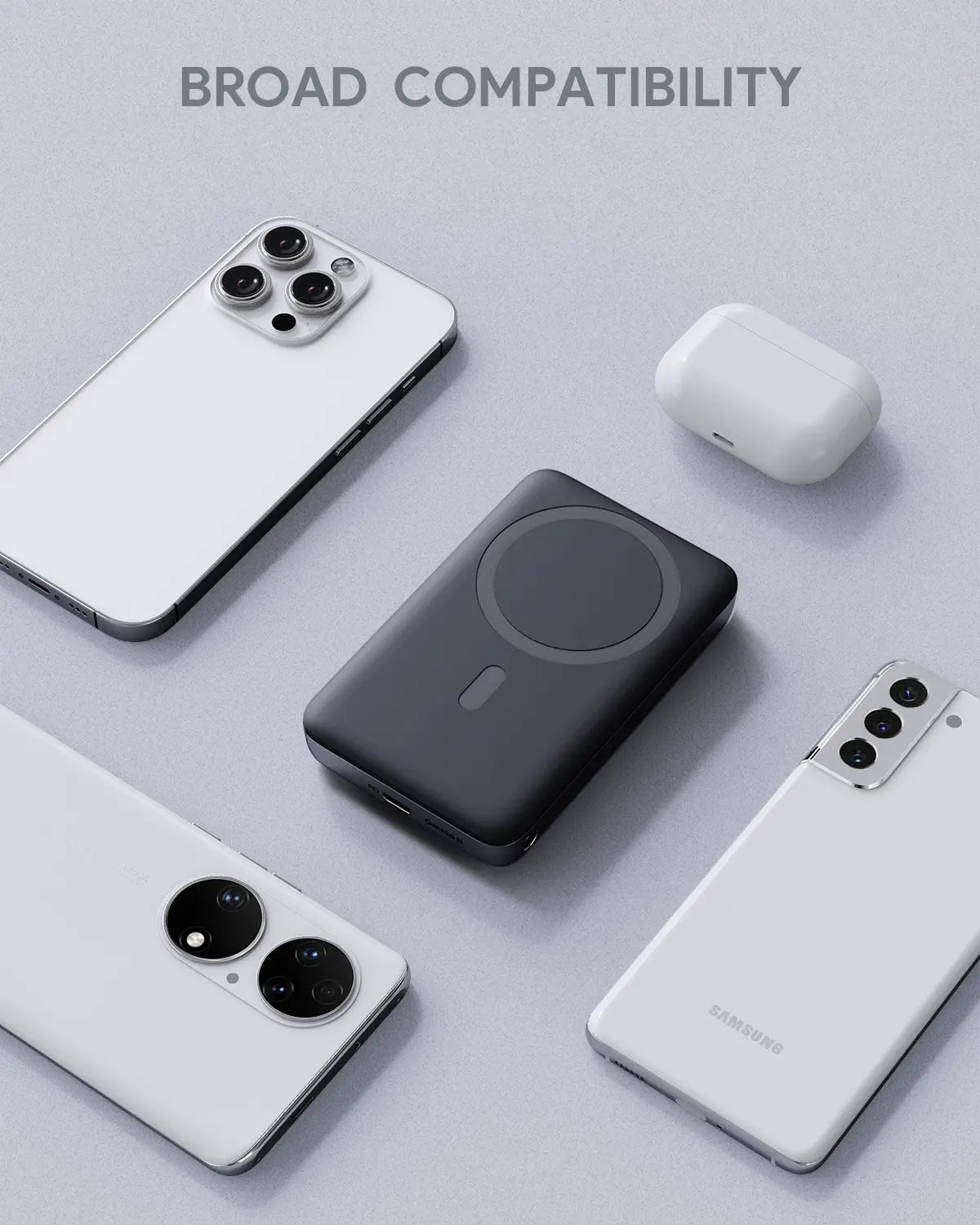Aukey 10000mAh Magnetic Wireless Charging Power Bank - SuperSaverAU - view 5