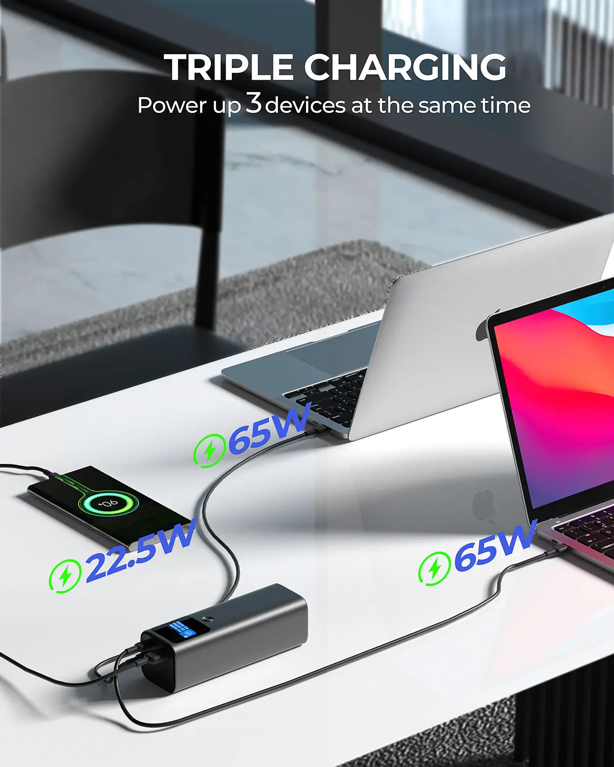 Aukey 27600mAh Ultra-Fast Charging Power Bank - SuperSaverAU - view 5
