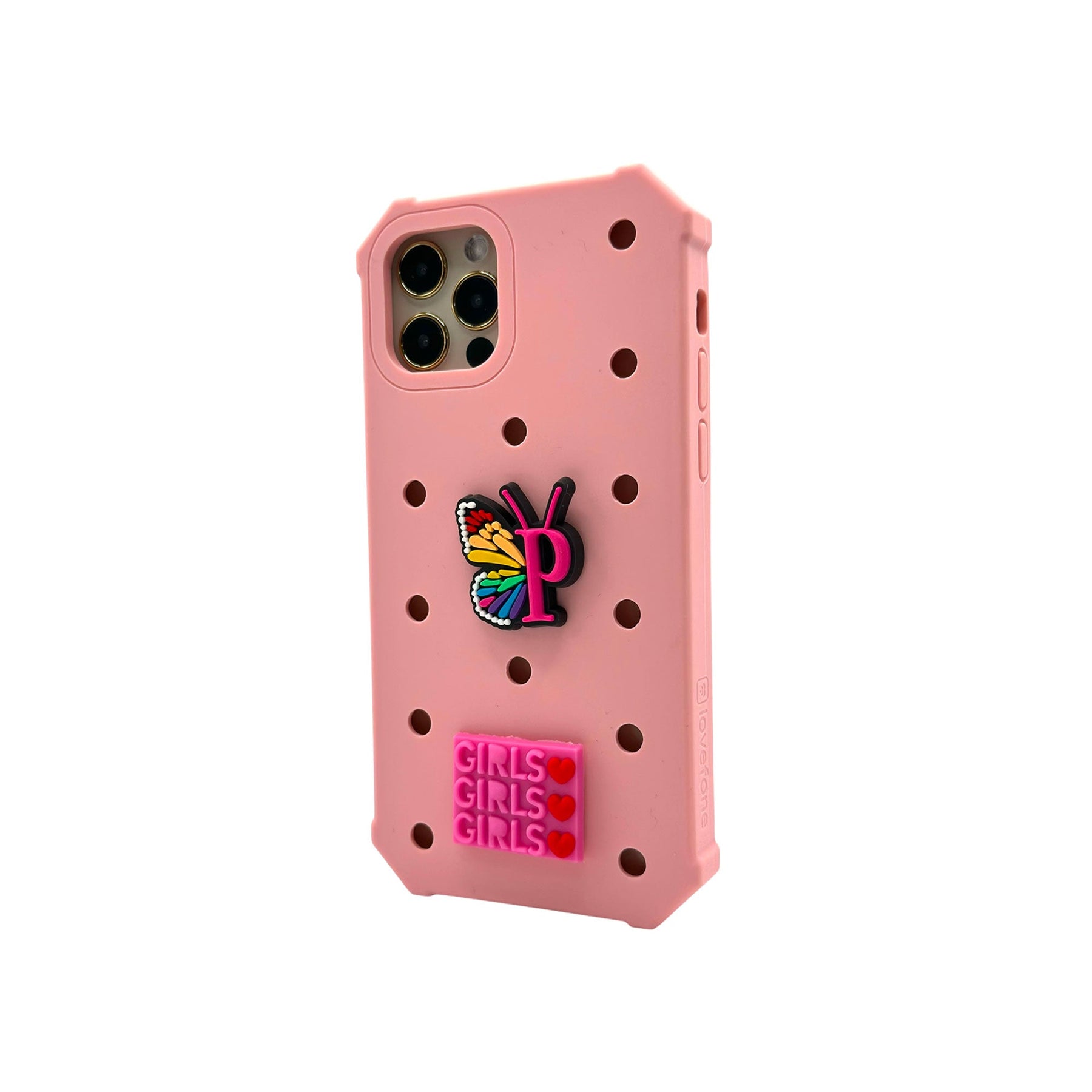 Lovefone Kids Silicone Case iPhone 12/12 Pro - Baby Pink, Soft & Protective - SuperSaverAU - view 1