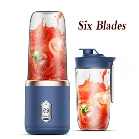 NNEOBA 400ml Portable Electric Juicer Cup - USB Charging, 6 Blades, Compact - SuperSaverAU - view 3