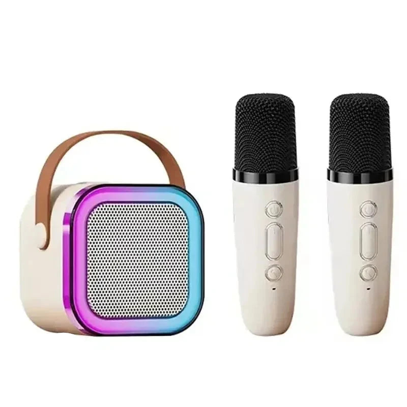 NNEOBA K12 Bluetooth Karaoke Machine with Dual Microphones, RGB Lights, 600g - SuperSaverAU - view 4