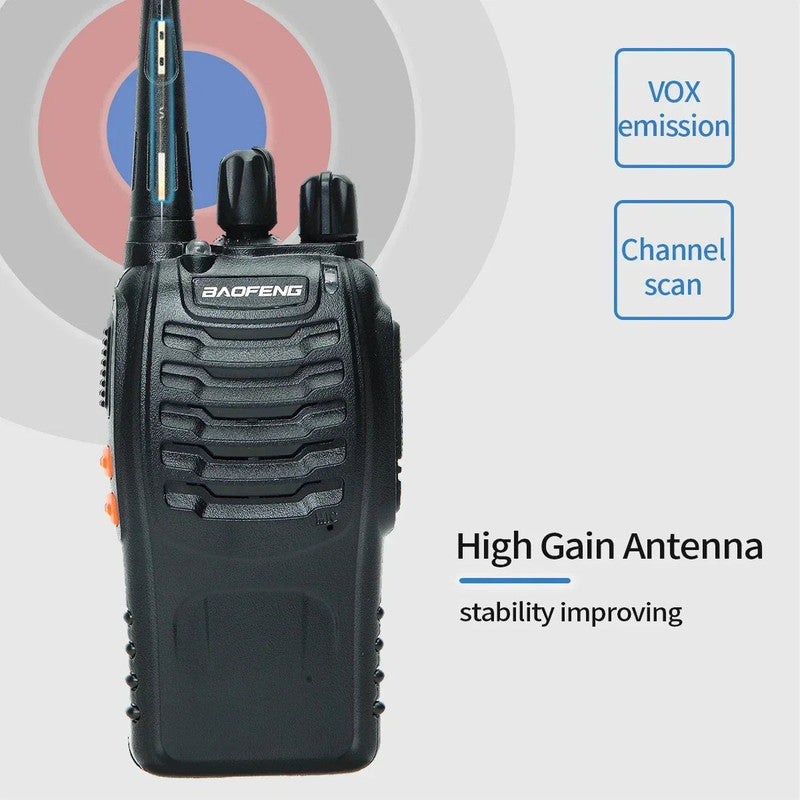 Premium BF-888S V2 Long Range UHF Walkie Talkies 2 Pack