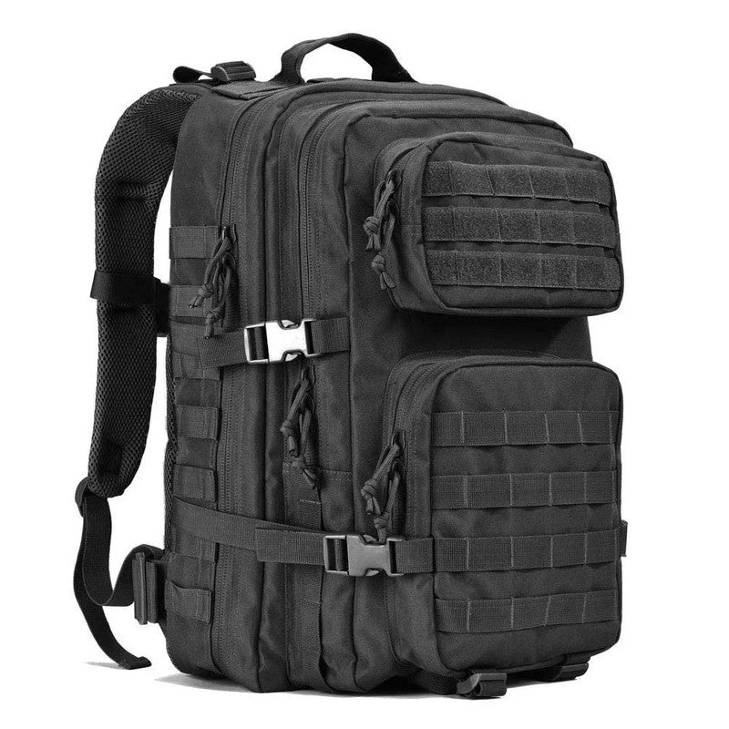 Premium Tactical MOLLE Backpack – Black 45L, Water-Resistant 900D Fabric