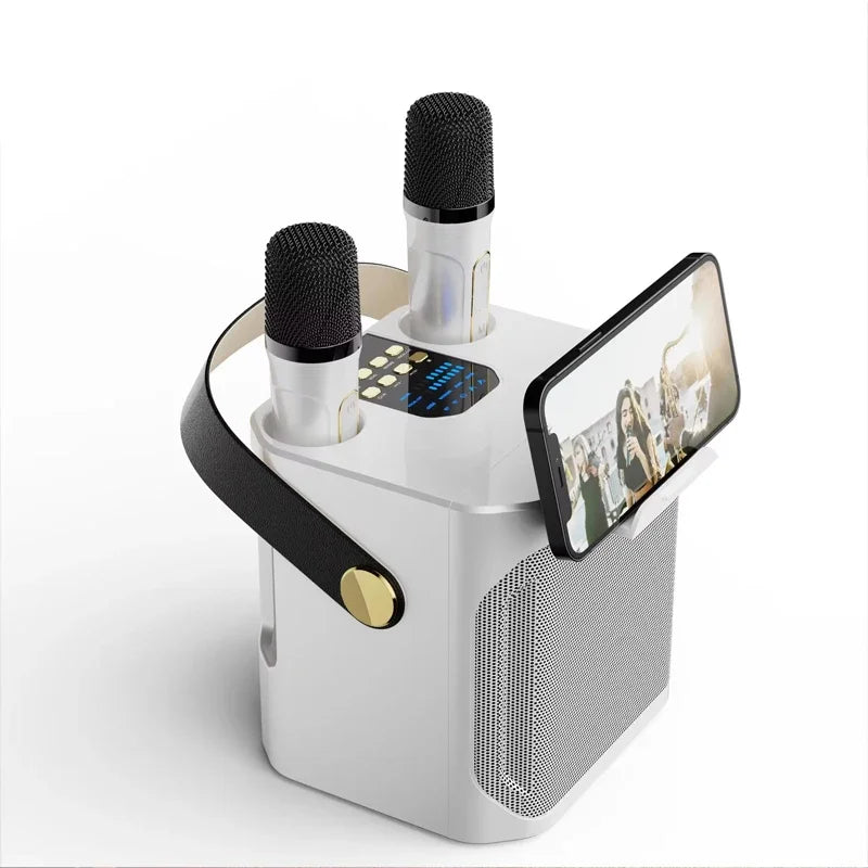 Premium High Power Bluetooth Karaoke Speaker with Dual Microphones