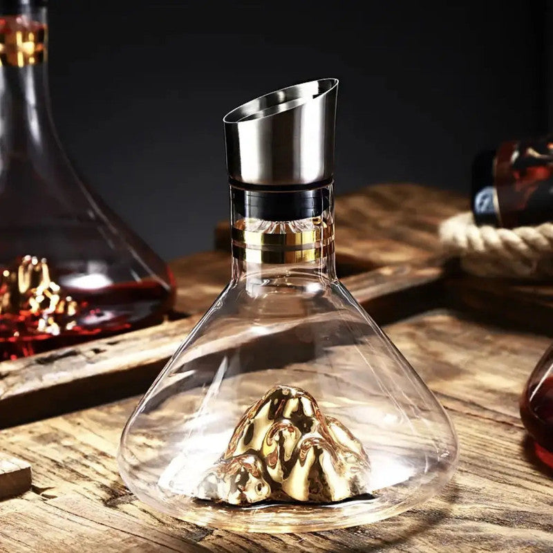 Premium Iceberg Crystal Decanter – Handmade Lead-Free Glass 1500ml