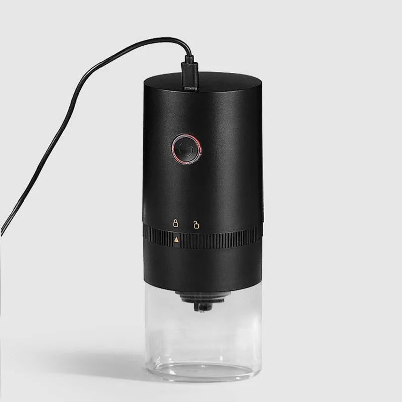 Premium Black Portable USB-C Rechargeable Coffee Grinder 25g Capacity