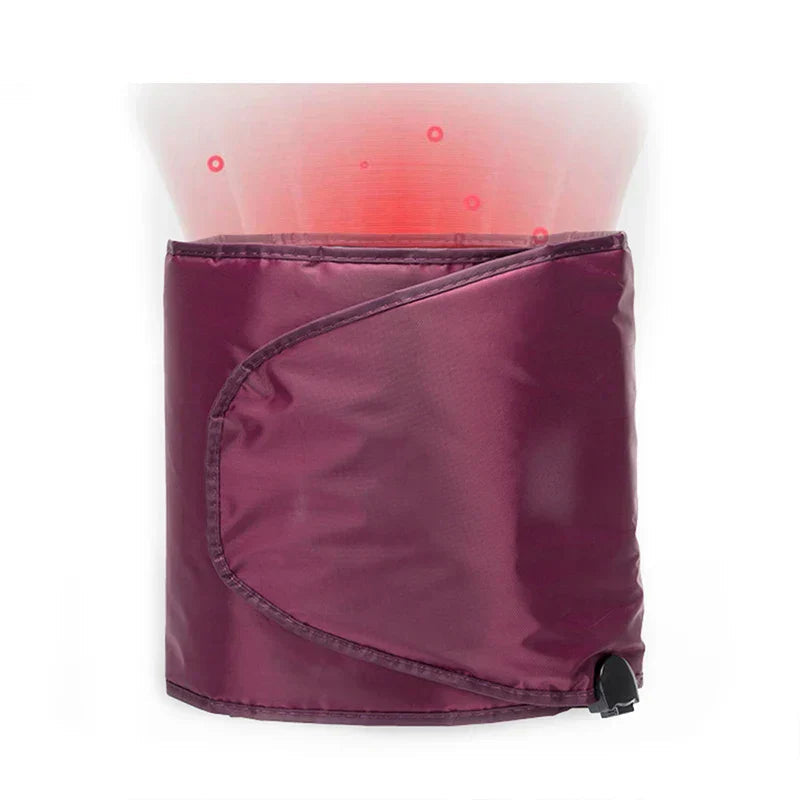 Pink Far Infrared Electric Sauna Heating Belt for Waist Belly and Back Warmth