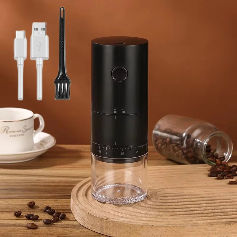 Premium Portable Electric Coffee Grinder with 38 Grind Settings USB-C Rechargeable