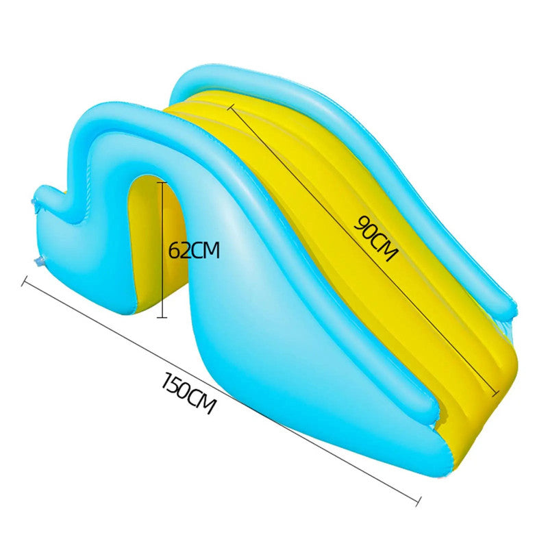 Premium Inflatable PVC Water Slide – Backyard Pool Slide 150 x 62cm