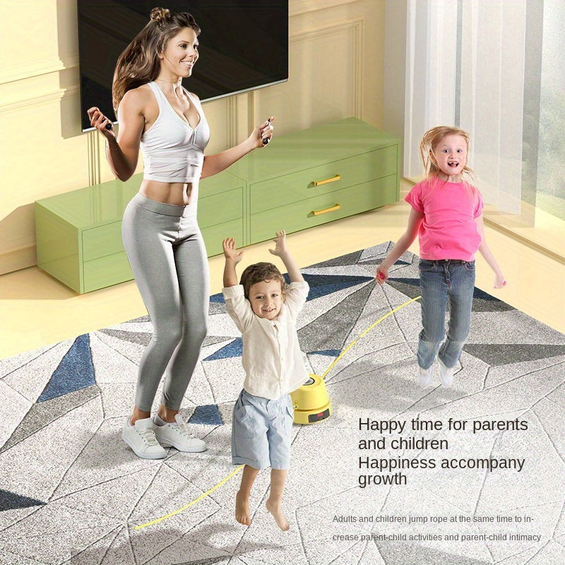 Premium Yellow Multi-Person Intelligent Rope Skipping Machine