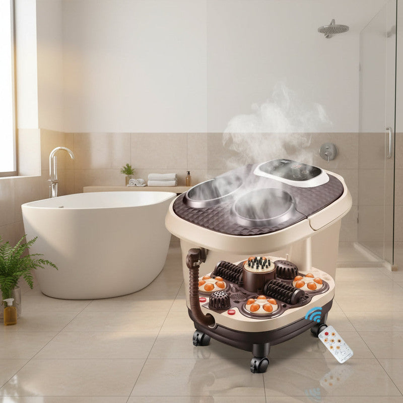 Electric Heated Foot Bath Massage Machine 36x45x37cm Deep Soak Pedicure Spa