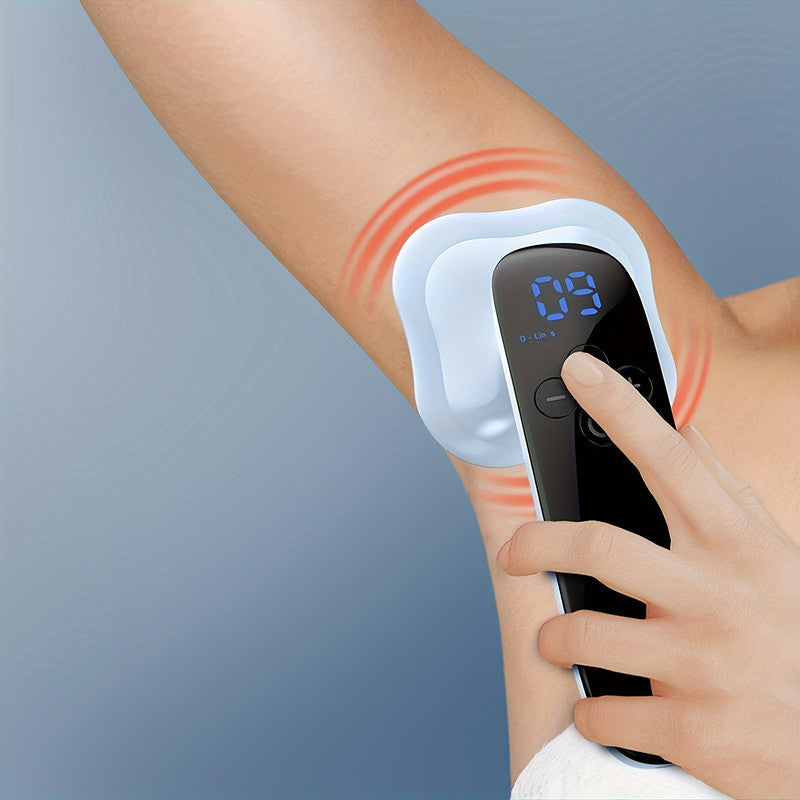 Blue Rechargeable 4-Point Handheld Body Massager USB Powered for Full Body Use