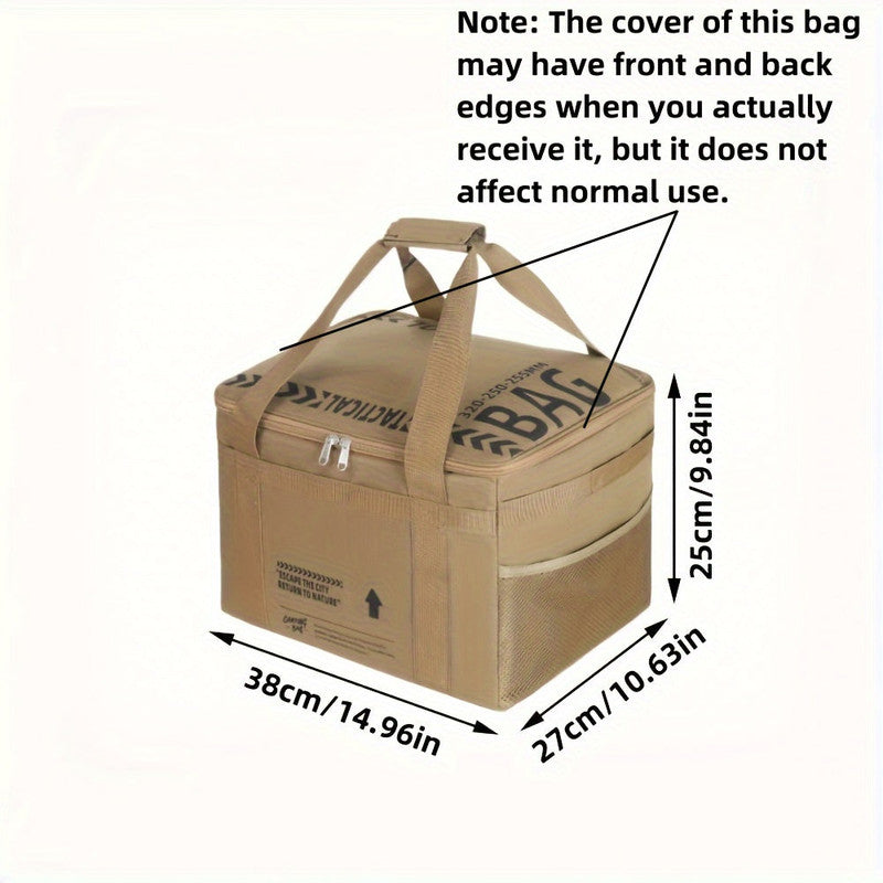 Premium Outdoor Camping Cookware Storage Bag - Khaki, 20L