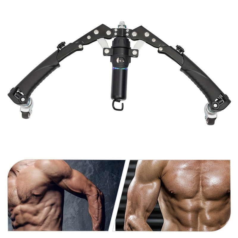 Premium Black Hydraulic Arm Exerciser with 15 Gear Resistance
