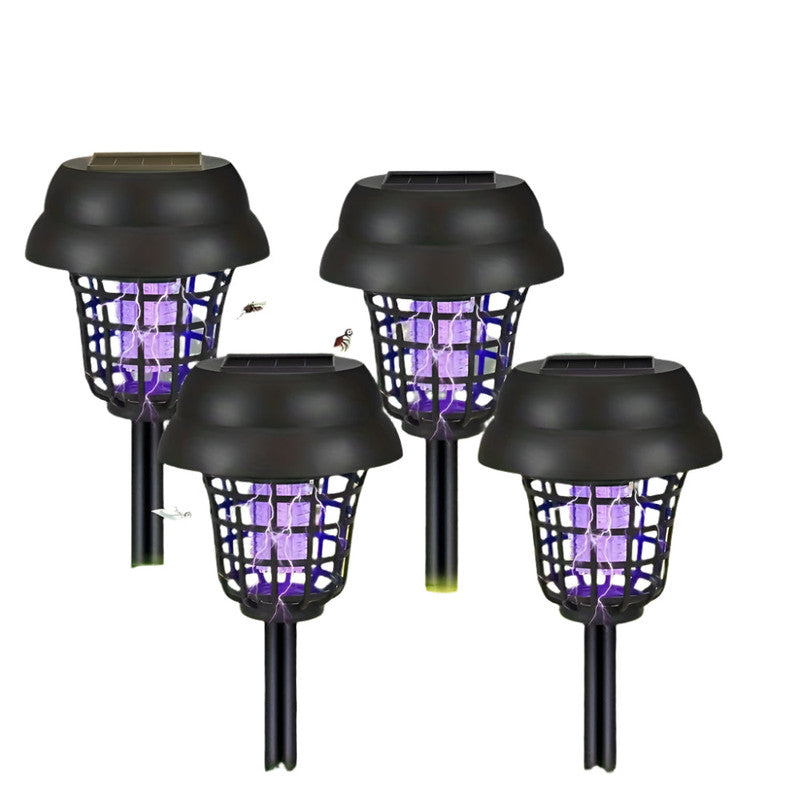 Premium Solar Mosquito Killer Lights Outdoor UV Insect Repellent - 4pcs