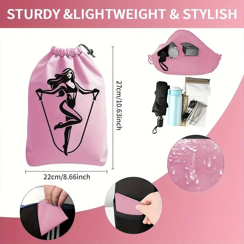 Premium Pink Yoga Pilates Fitness Set with Accessories - 8pcs