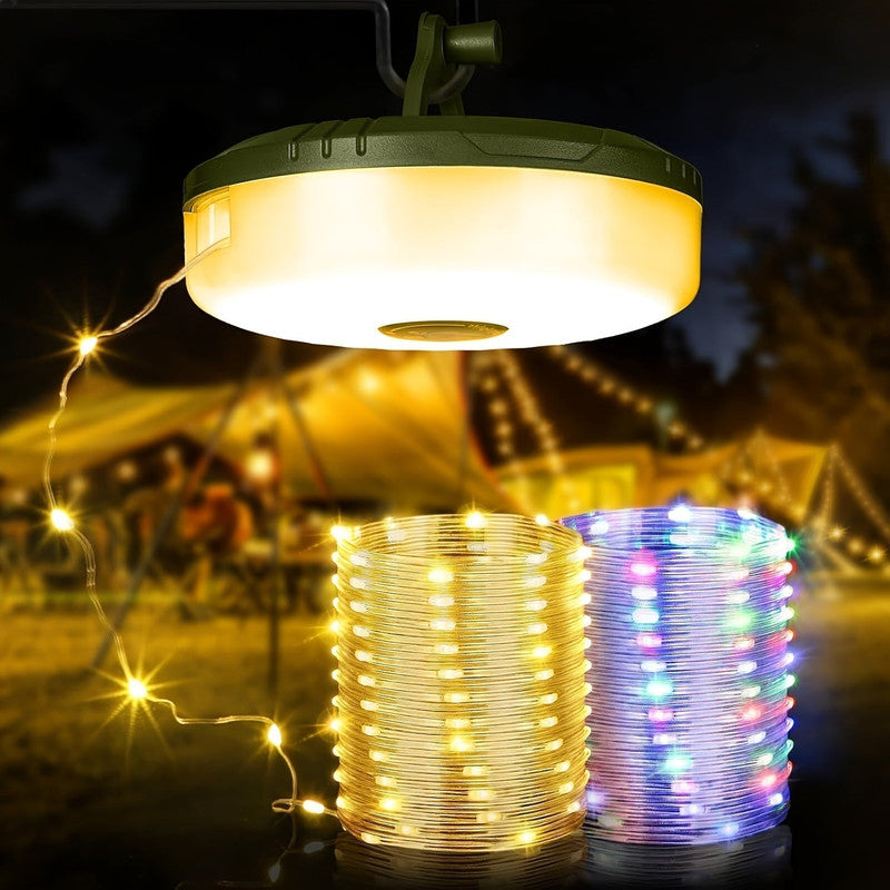 Premium Rechargeable Camping String Lights with 5 Modes