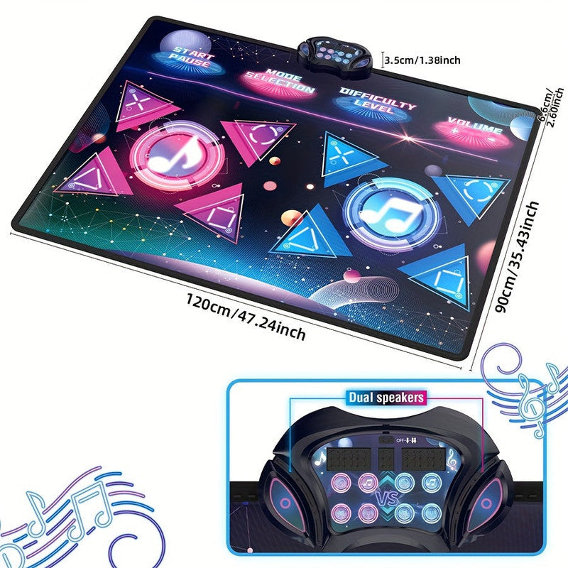 Double Dance Mat Music Light Exercise Toy - SuperSaverAU - view 6