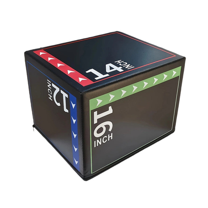 Premium Black Soft Fitness Jump Box with PVC Foam