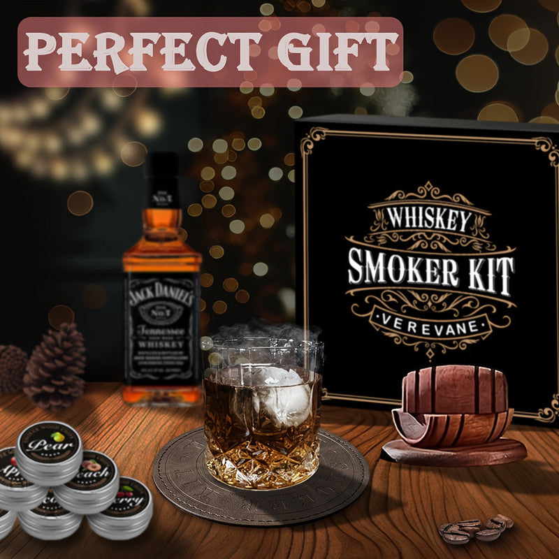Premium Whiskey Smoker Kit – 6 Wood Flavours with Accessories