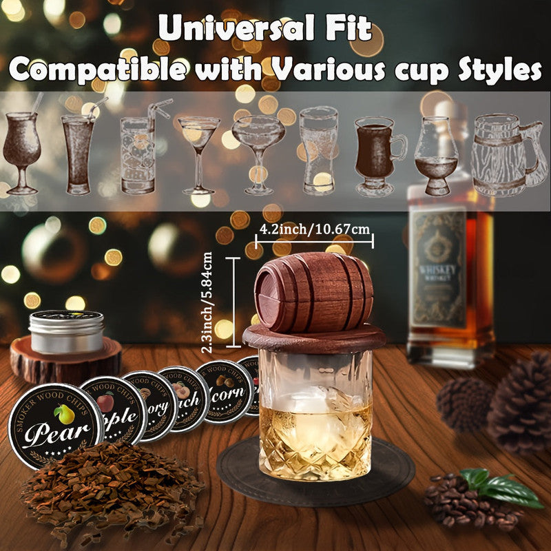Premium Whiskey Smoker Kit – 6 Wood Flavours with Accessories