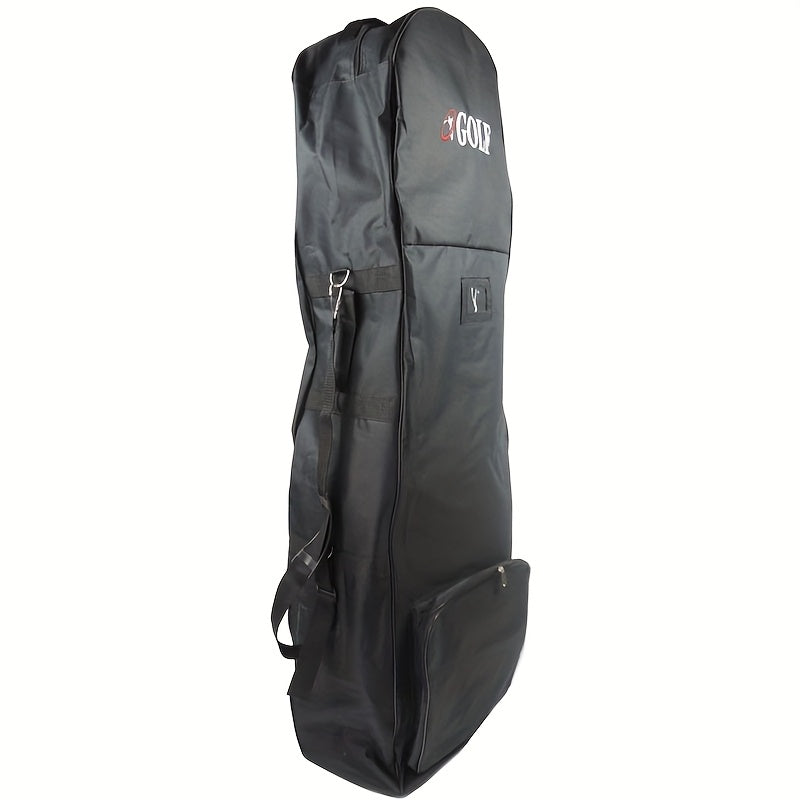 Premium Black Golf Travel Bag with Wheels - 128cm