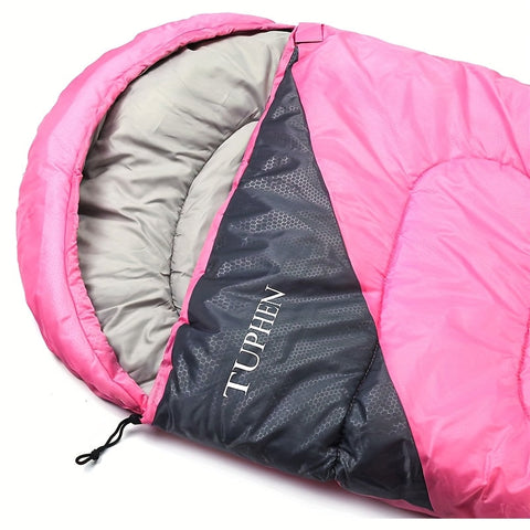Rosy Four-Season Rectangular Sleeping Bag for Adults - SuperSaverAU - view 1