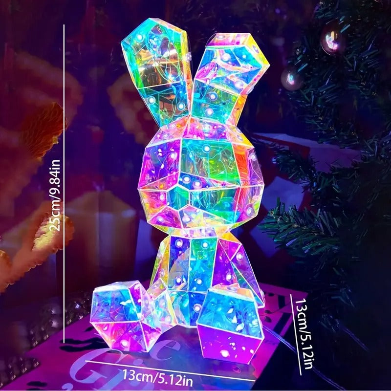 Premium Rabbit LED Bunny Lamp – Blue USB & Battery Powered