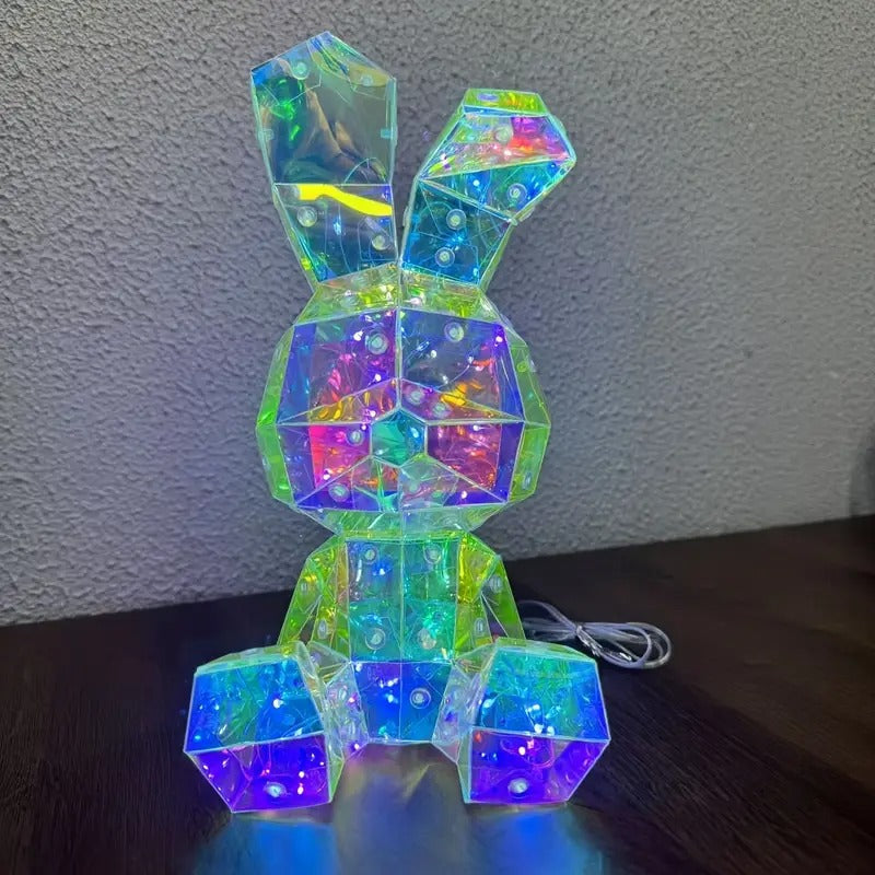 Premium Rabbit LED Bunny Lamp – Blue USB & Battery Powered