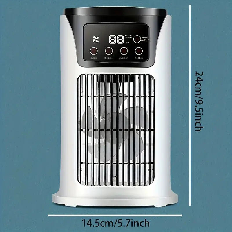 Premium Portable Smart USB Air Cooler with 7 LED Mood Lights