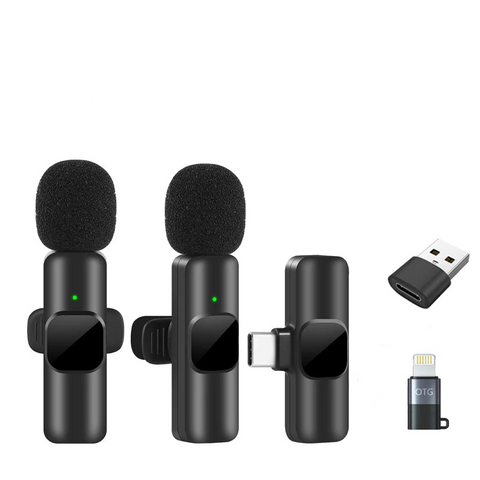 Wireless Lavalier Microphone for iPhone Android Live Recording - SuperSaverAU - view 1