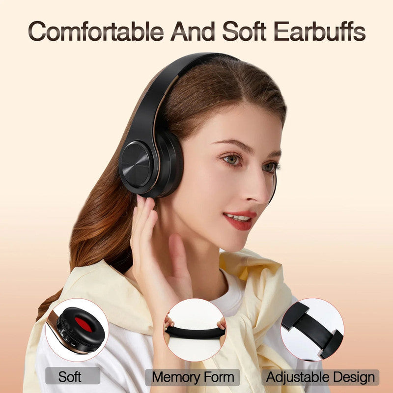 Wireless Bluetooth Headphones Gold - SuperSaverAU - view 5