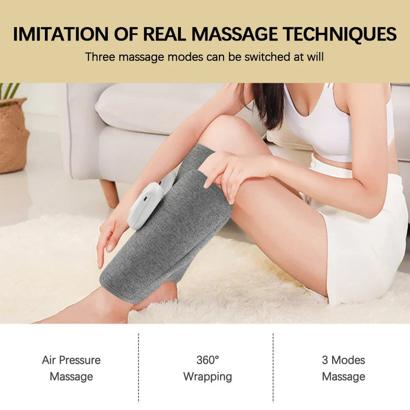 Wireless 360 Air Pressure Calf and Arm Massager Pair with 3 Compression Modes