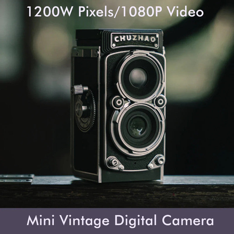 Mini Retro Digital Camera Black - SuperSaverAU - view 3