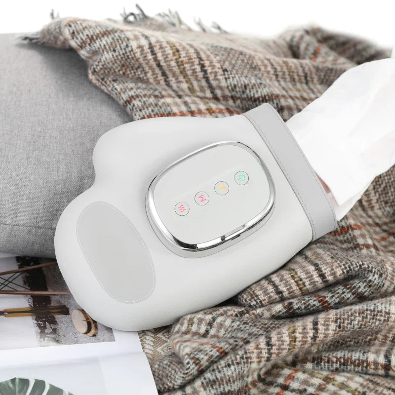 5-Level Electric Hand Massager with Hot Compress Grey - SuperSaverAU - view 2