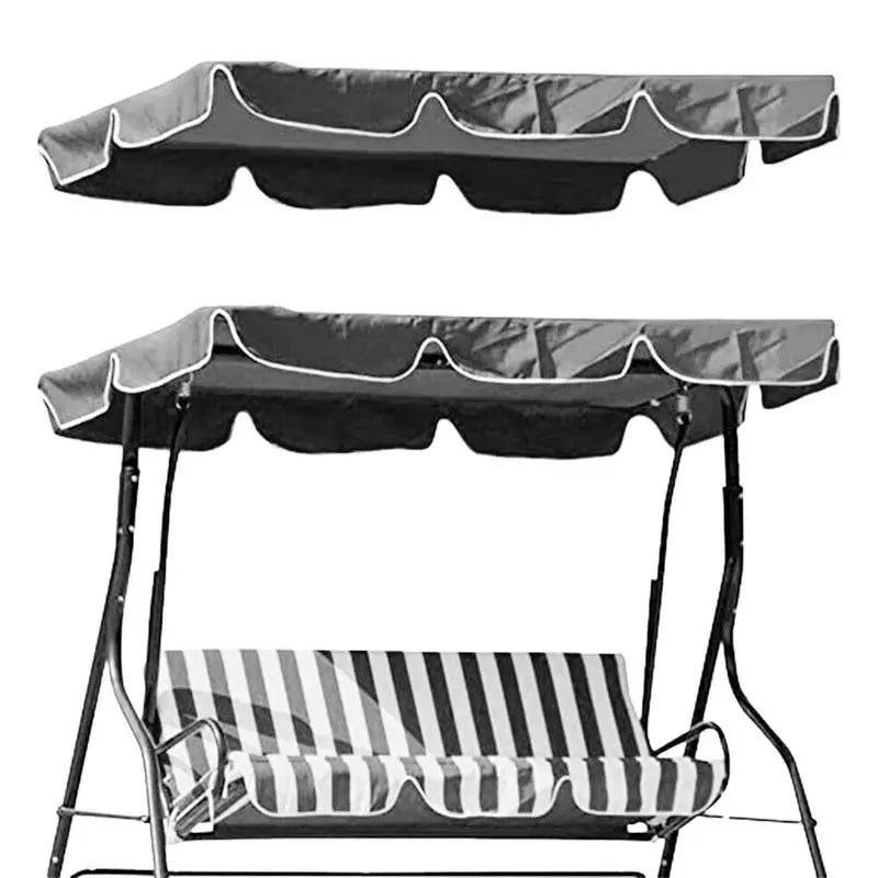 Premium Outdoor Swing Chair Canopy – Grey 190.5 x 132.08cm Replacement Cover