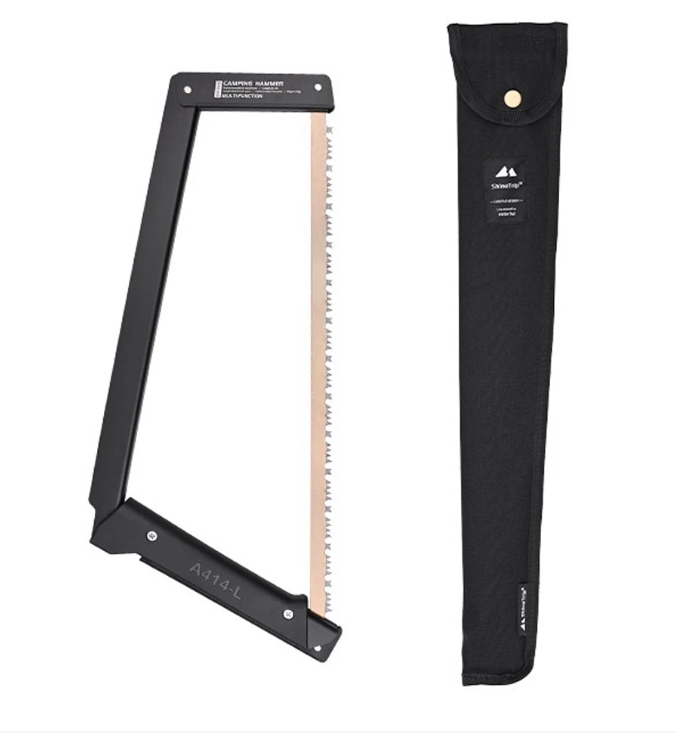 Premium Folding Camping Saw with Hardened Steel Blade & Storage Bag