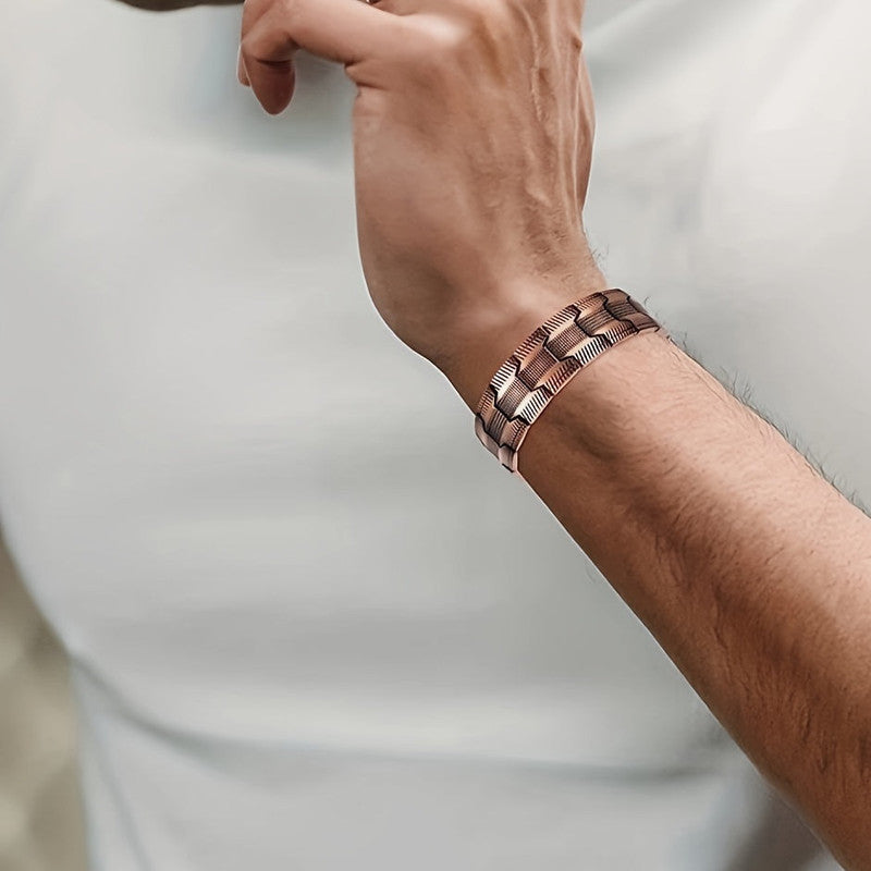 Premium 3X Strong Copper Magnetic Bracelet for Men
