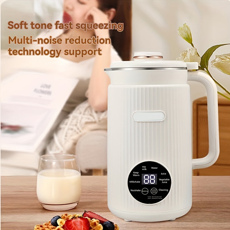 Premium White 800ml Mini Soy Milk Maker 9 in 1 Auto Clean 600W