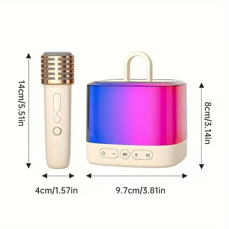Premium K32 Mini Karaoke Machine with 2 Wireless Microphones