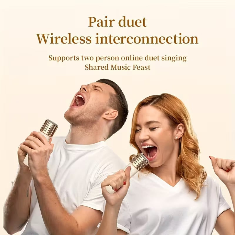 Premium K32 Mini Karaoke Machine with 2 Wireless Microphones