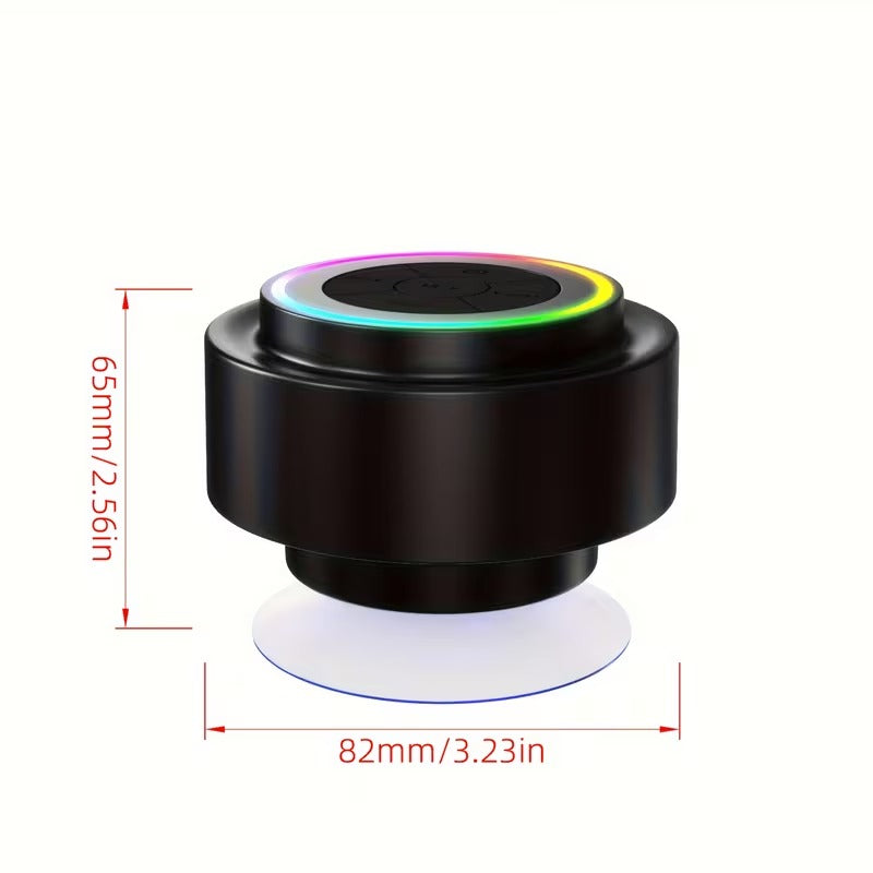 Premium Portable Shower Speaker with Voice Assistant and Suction Cup