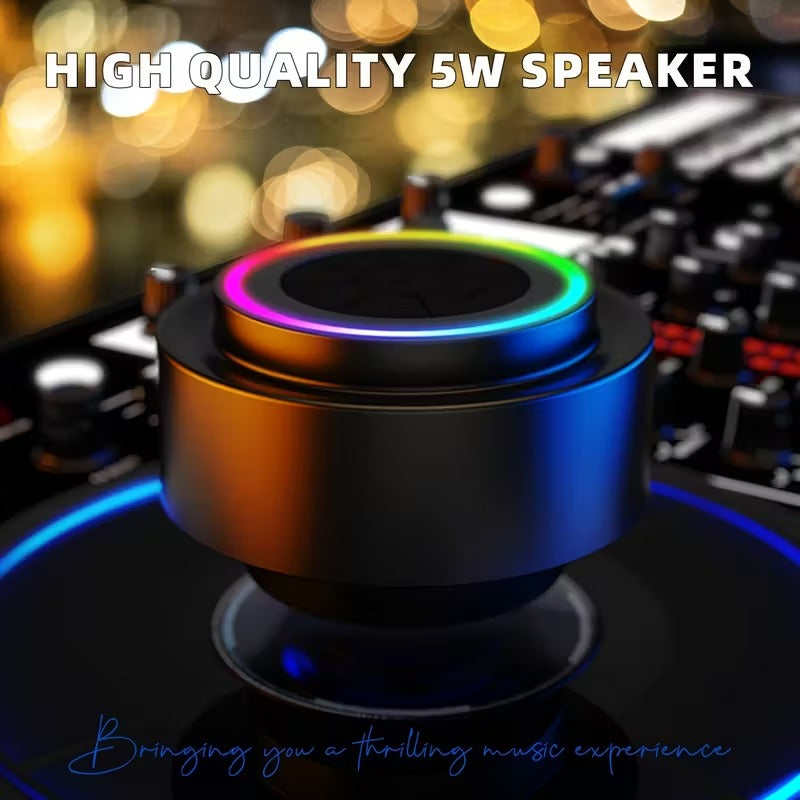 Premium Portable Shower Speaker with Voice Assistant and Suction Cup