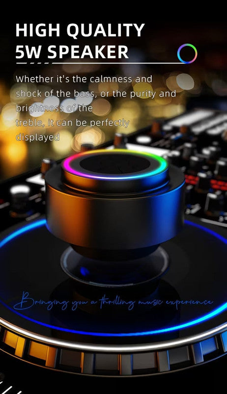 Premium Portable Shower Speaker with Voice Assistant and Suction Cup