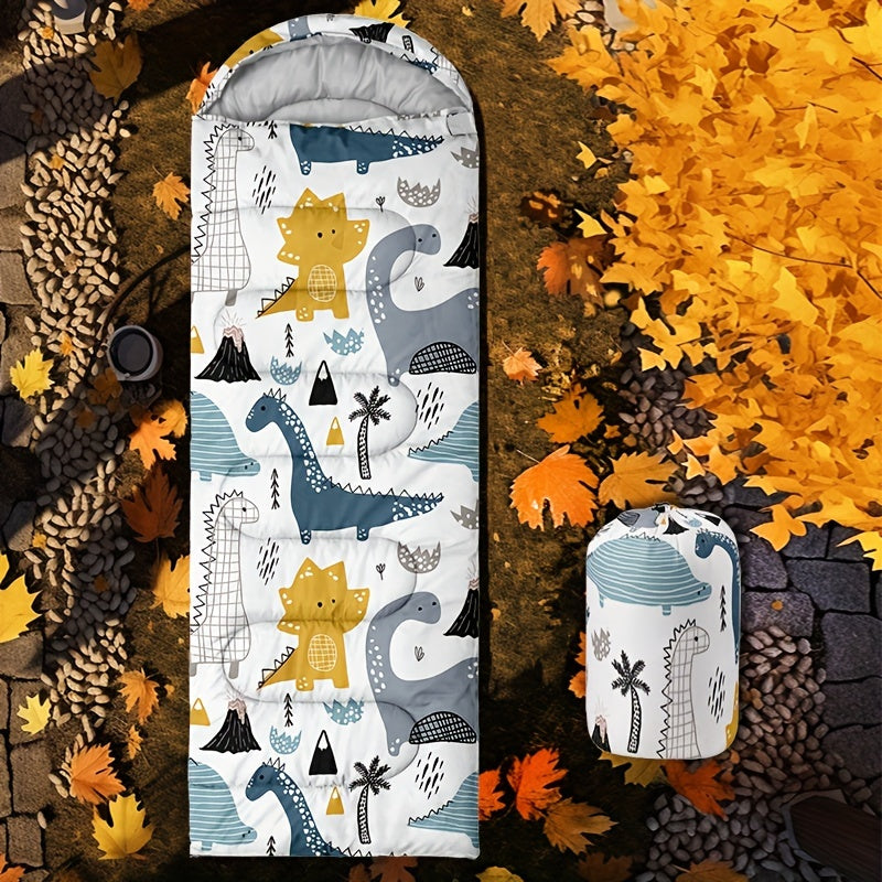 Dinosaur Camping Sleeping Bag Lightweight Warm Quilt - SuperSaverAU - view 4