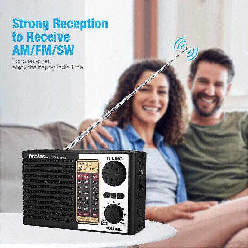 Premium Solar Portable Radio with Digital Speaker FM AM SW